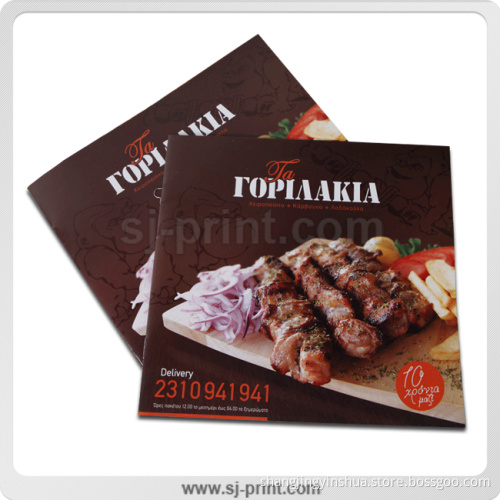 High Aesthetics Full Colour Printing Paper Catalog Brochures